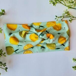Lemon Print Headband Summer